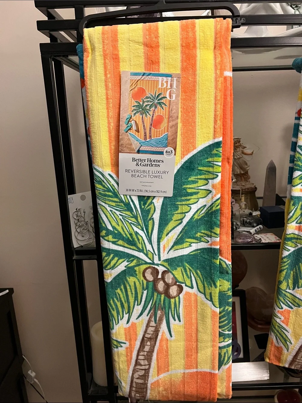 Better Homes And Gardens Luxury Tropical Themed Bath or Beach Towel NWT